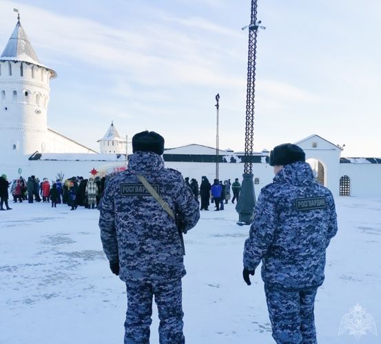 В Тюменской области Росгвардия обеспечила правопорядок и общественную безопасность Рождественских мероприятий