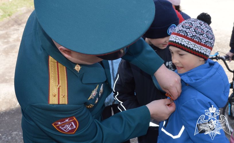 Росгвардия в День Победы провела мероприятия в рамках всероссийской акции «Георгиевская лента» в Тюмени 