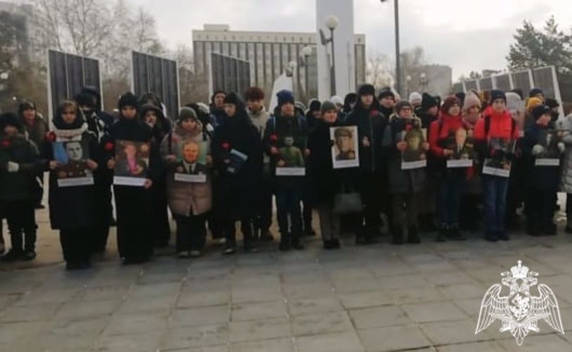 Начальник территориального управления и кадеты приняли участие в митинге памяти защитников Сталинграда