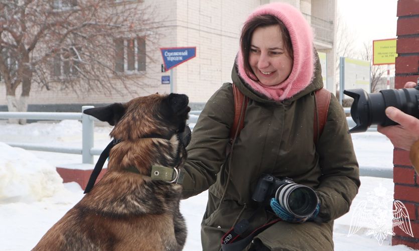 В кинологическом центре Уральского округа Росгвардии организован пресс-тур для тюменских журналистов