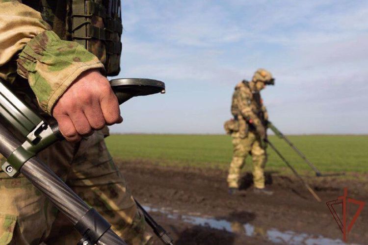 Росгвардия показала работу саперов в районе специальной военной операции 