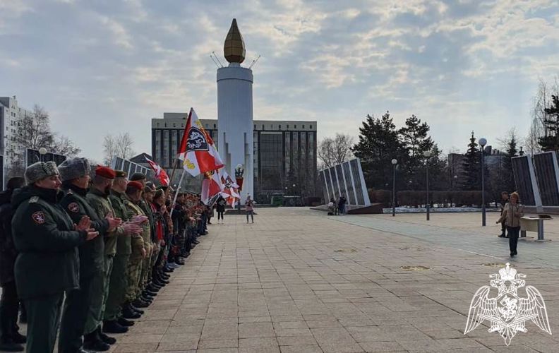 Военнослужащие и сотрудники Росгвардии в Тюменской области отмечают профессиональный праздник 