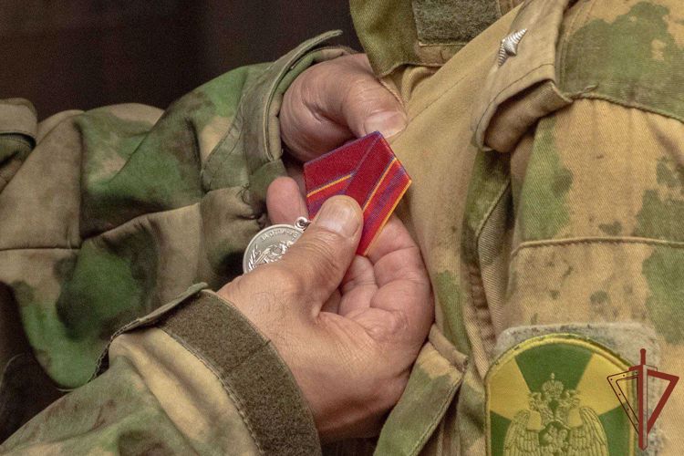 Росгвардейцам вручили награды в зоне проведения специальной военной операции