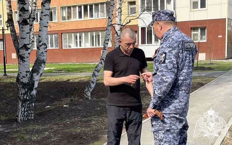Всероссийская акция «Георгиевская ленточка» продолжается в Тюменской области (видео)
