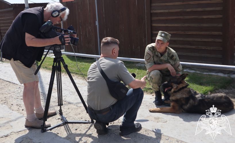 Выпуск авторской ведомственной программы Росгвардии о кинологах вышел  в Тюменской области (видео)