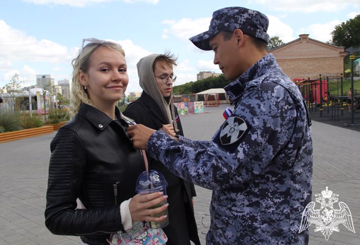 Росгвардия в День Государственного флага Российской Федерации проводит мероприятия в Тюмени