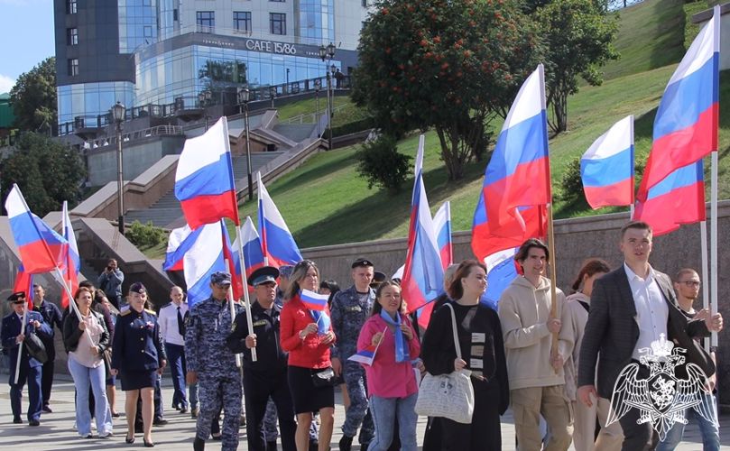 Росгвардия в День Государственного флага Российской Федерации проводит мероприятия в Тюмени