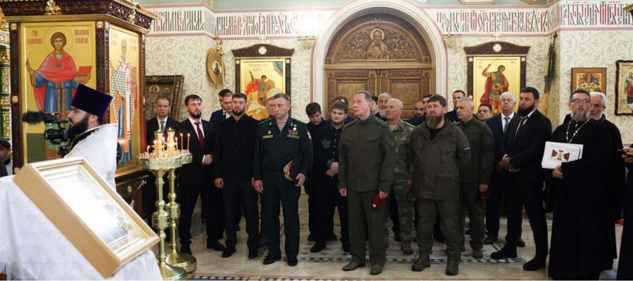 Генерал армии Виктор Золотов принял участие в церемонии освящения нового храма Росгвардии в Грозном