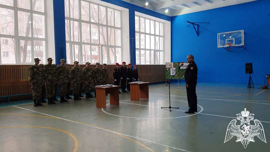 Кадетскую клятву принесли воспитанники детского центра города Тюмени взаимодействующего с территориальным управлением Росгвардии