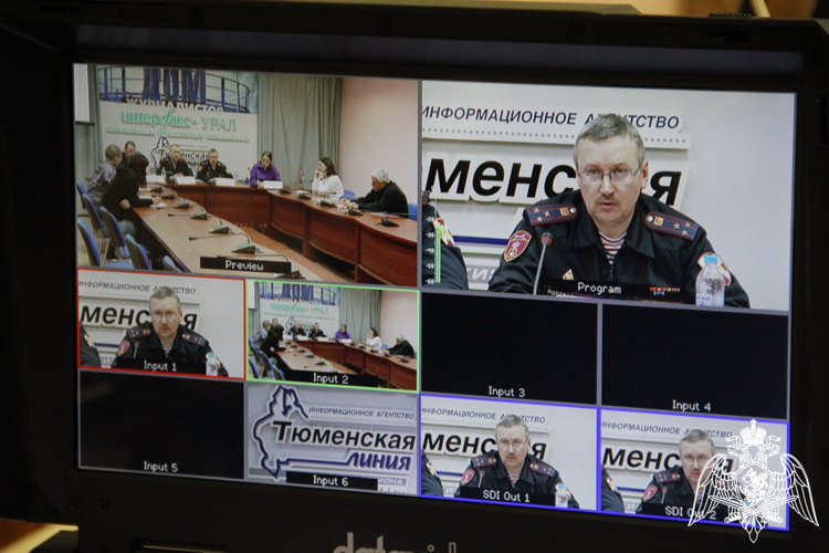 Пресс-конференцию провели офицеры Росгвардии в Тюмени