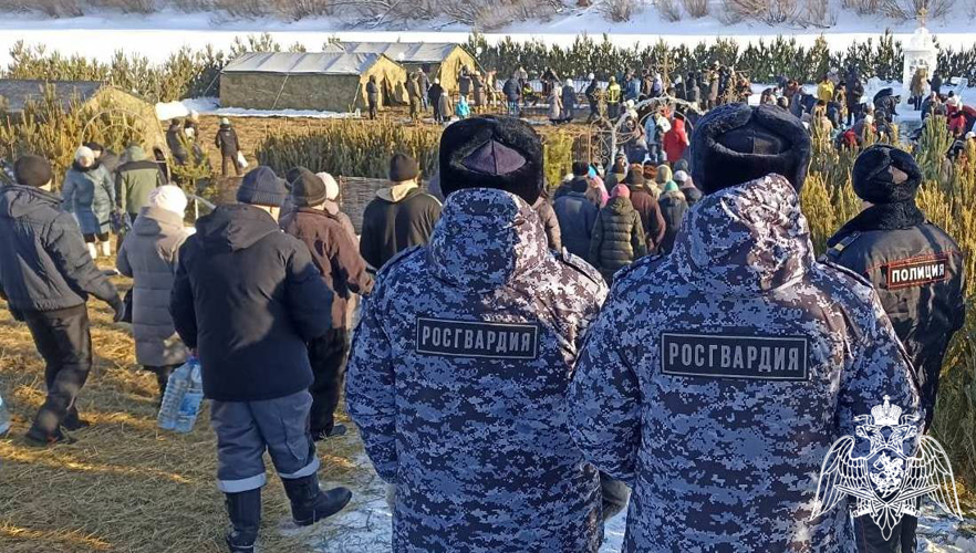 Росгвардия обеспечила безопасность празднования Крещения Господня в Тюменской области