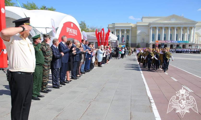 Росгвардейцы и кадеты в Тюменской области участвуют в военно-патриотических мероприятиях