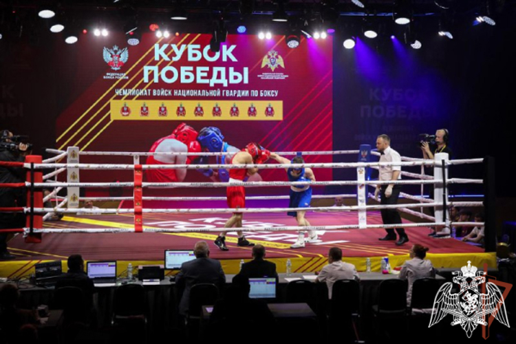 Сотрудник тюменского СОБР принимает участие в чемпионате Росгвардии по боксу «Кубок Победы»