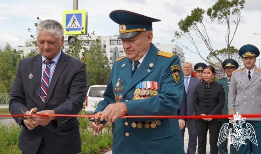 Начальник территориального управления принял участие в торжественном открытии бульвара Пожарных и спасателей в Тюмени