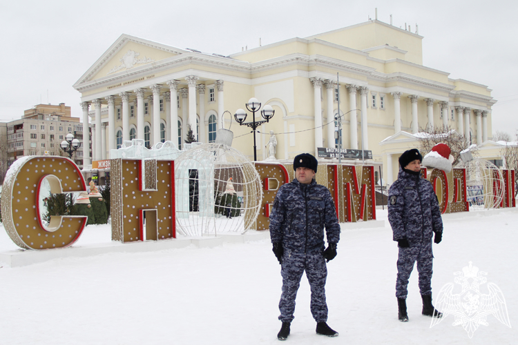 Росгвардия в Тюменской области обеспечила безопасность граждан  в новогоднюю ночь