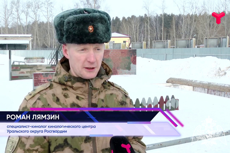 Специалисты-кинологи Уральского округа Росгвардии стали героями телеэфиров в Тюмени и на Ямале