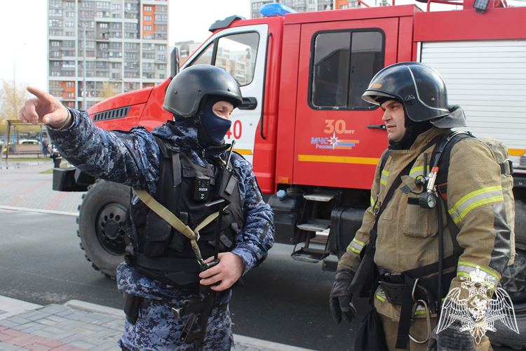 В Тюменской области  росгвардейцы приняли участие во Всероссийских учениях по отработке действий при возникновении террористической угрозы 