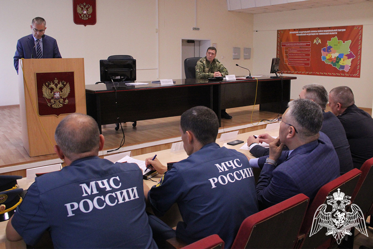 Заседание оперативного штаба состоялось в Управлении Росгвардии по Тюменской области 