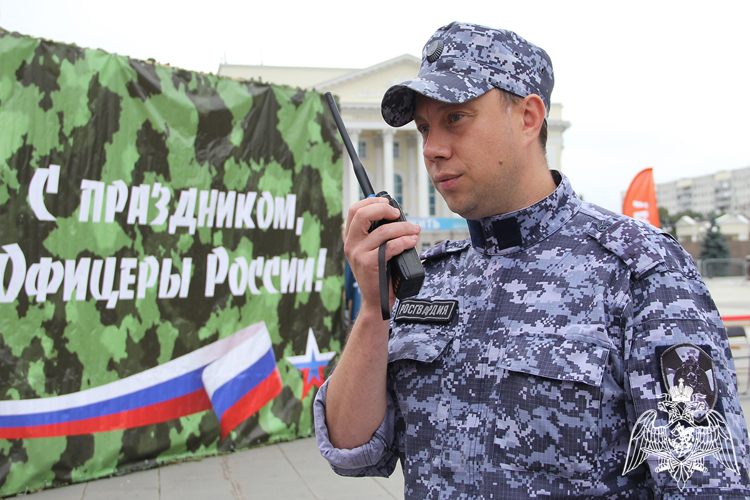 Безопасность праздничных и спортивных мероприятий обеспечила Росгвардия в Тюмени 