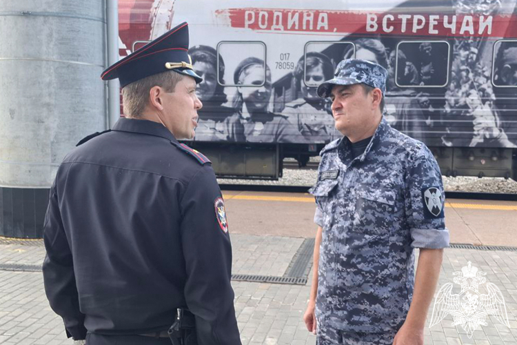 Росгвардия обеспечила безопасность прибытия «Поезда Победы»  в Тюмень