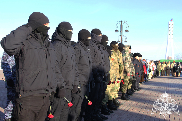 Росгвардейцы в Тюмени приняли участие в памятных мероприятиях в день полного освобождения Ленинграда от фашистской блокады 