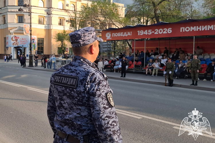 Росгвардия в Тюменской области приняла участие в обеспечение безопасности празднования 81-й годовщины Победы в Великой Отечественной войне